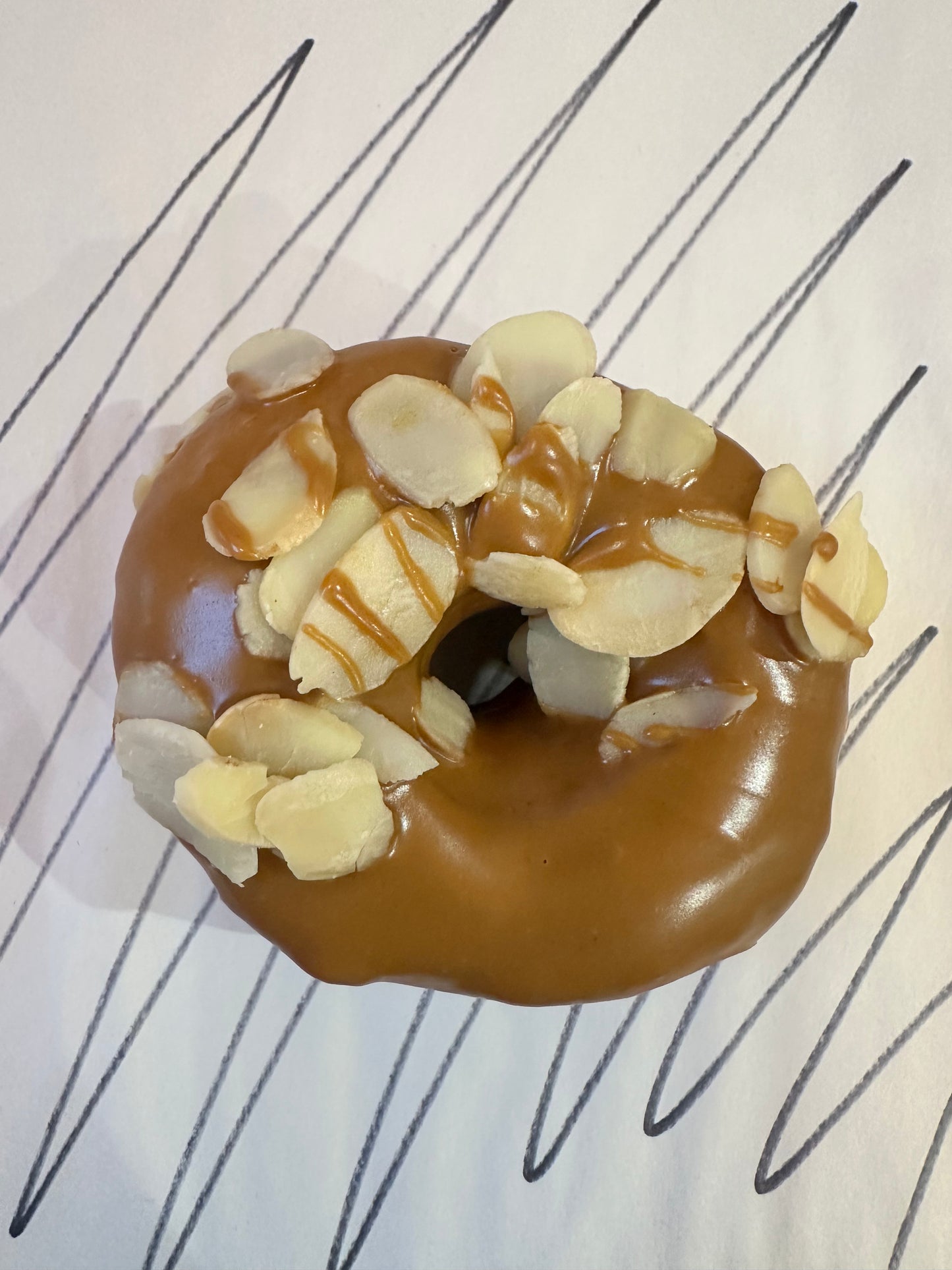 BISCOFF AND ALMOND DOUGHNUT